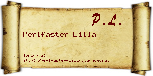 Perlfaster Lilla névjegykártya